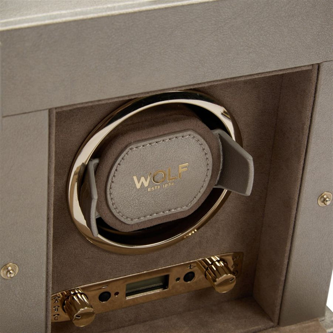 Palermo Single Watch Winder with Jewellery Storage