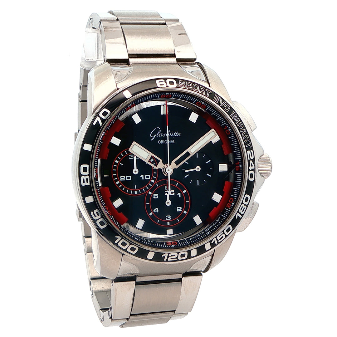 Glashütte Original Sport Evolution Impact Chronograph 1-39-31-73-73-14 46mm Circa 2014