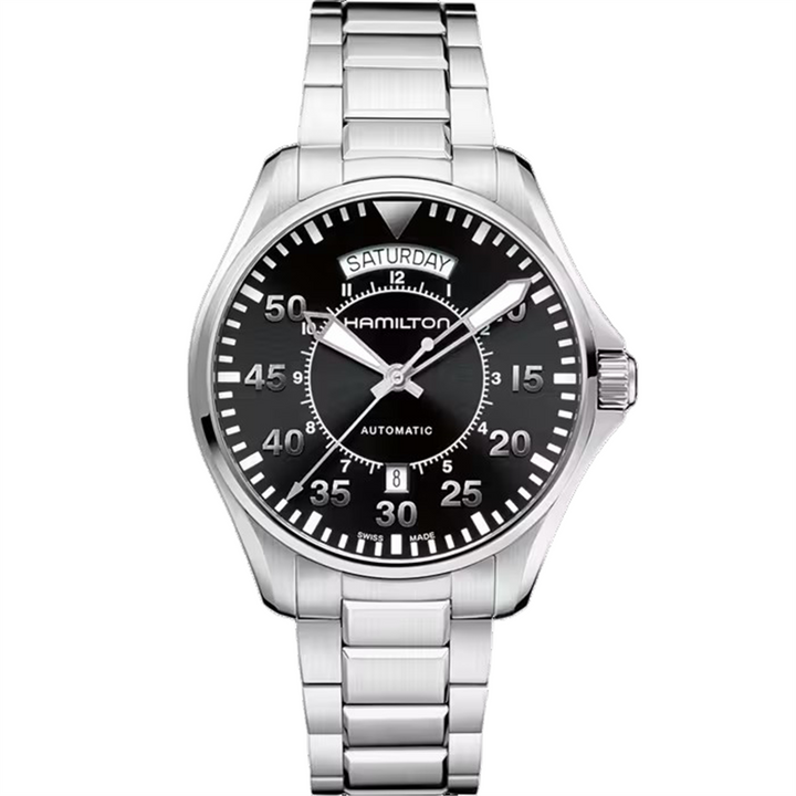 HAMILTON Khaki Aviation Pilot Day date Auto 42mm
