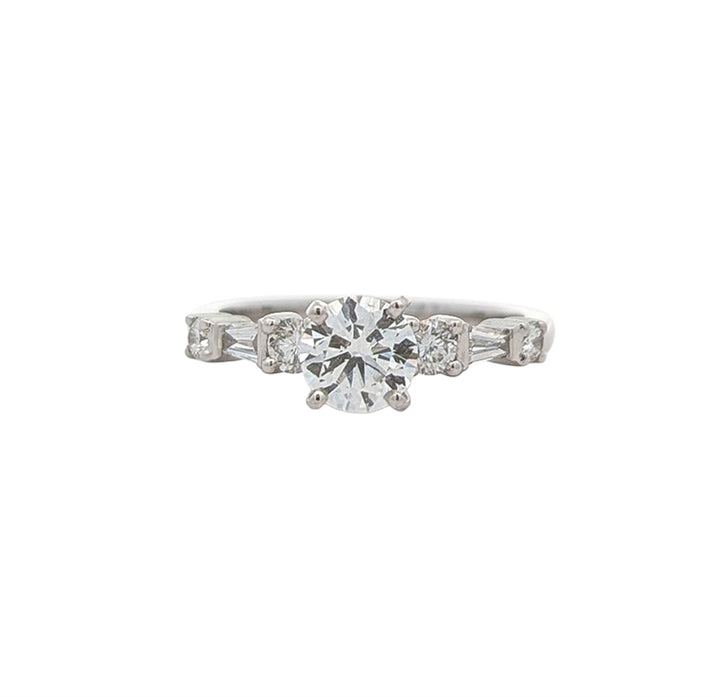 18KT White Gold 1.04ctw Lab Grown Diamond Engagement Ring