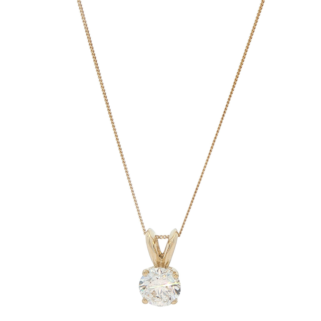 10K Yellow Gold 1.13ctw Lab Grown Diamond 18" Necklace