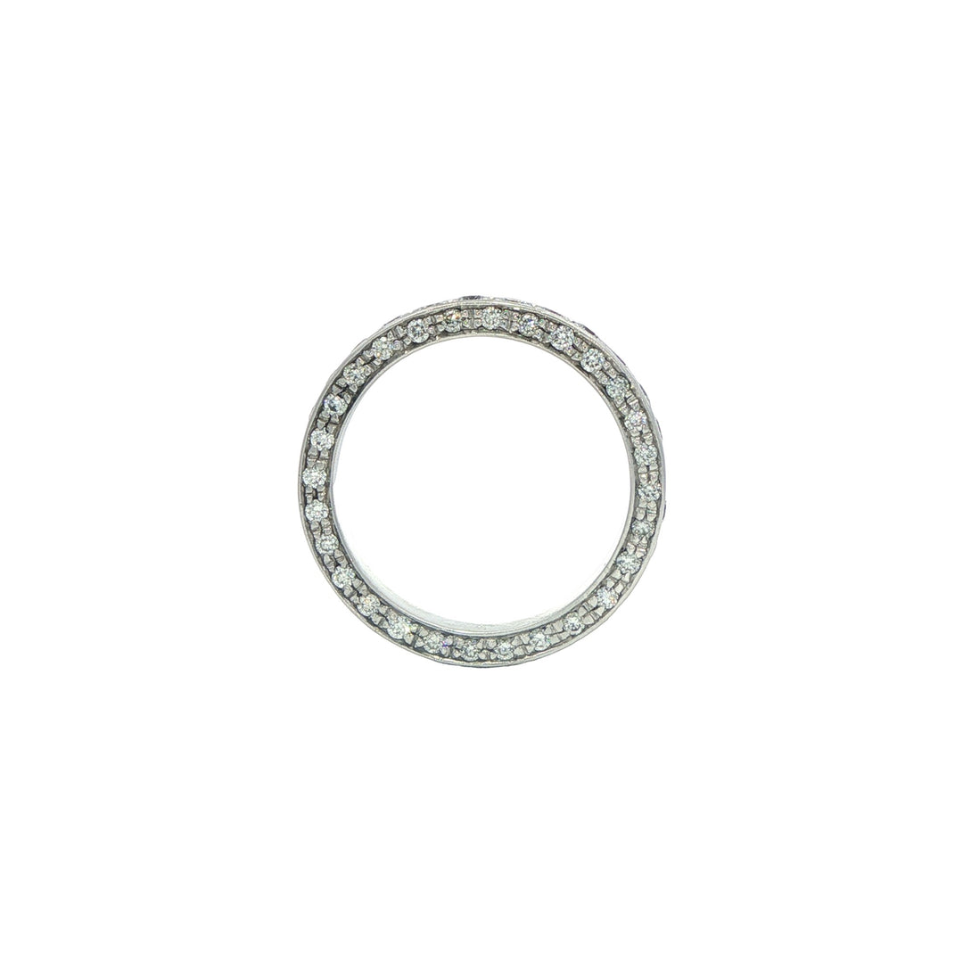 18KT White Gold 1.17ctw Diamond Estate Band