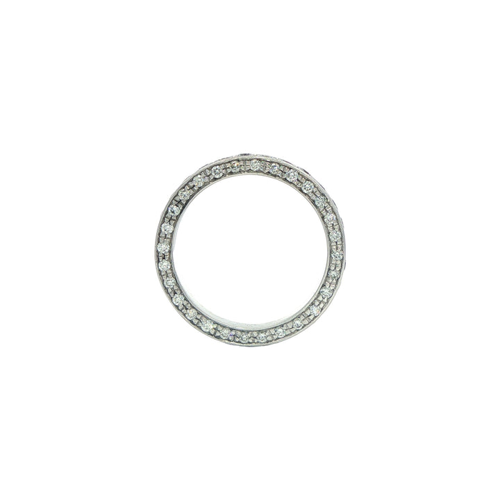 18KT White Gold 1.17ctw Diamond Estate Band