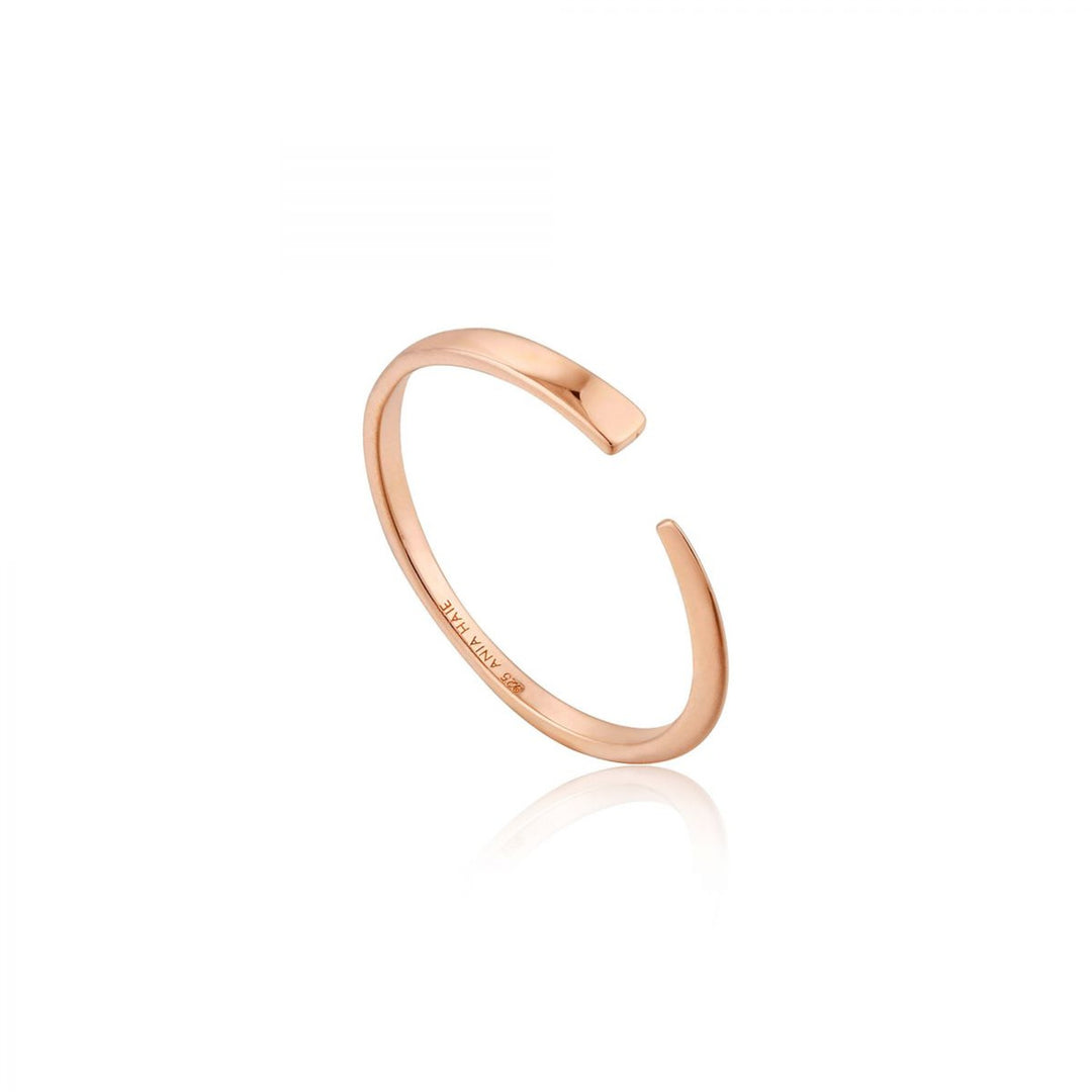 Geometry Flat Adjustable Ring Rose