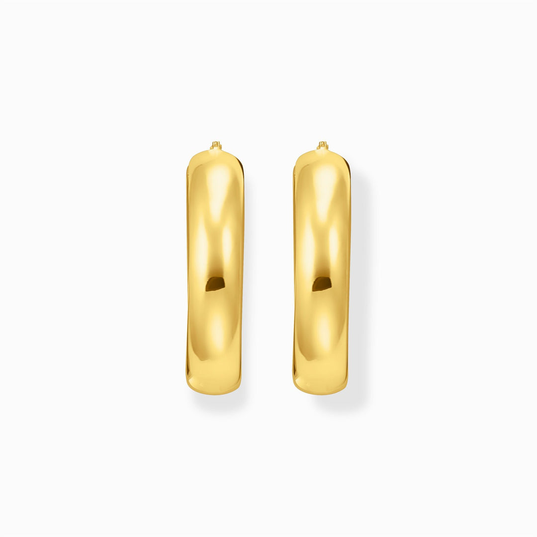 Thomas Sabo Gold-Plated Big Chunky Hoop Earrings
