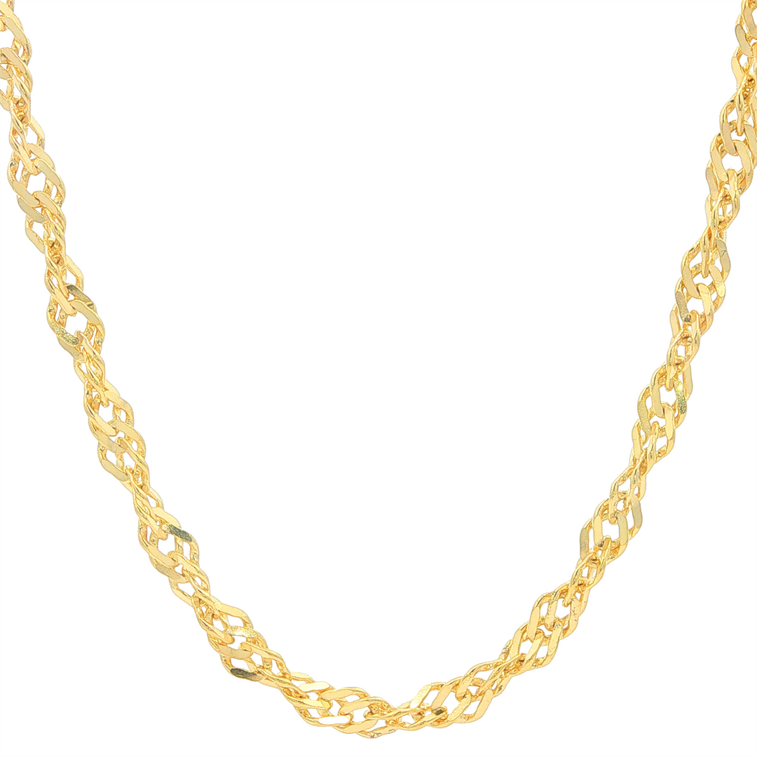 10KT Yellow Gold 3mm Singapore Chain 20"