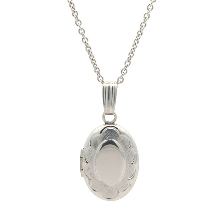 Sterling Silver 15" Locket Necklace
