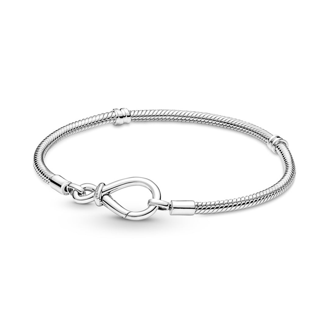 Snake chain sterling silver bracelet