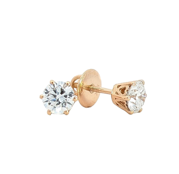 18KT Yellow Gold 2.10ctw Lab Grown Diamond Stud Earrings