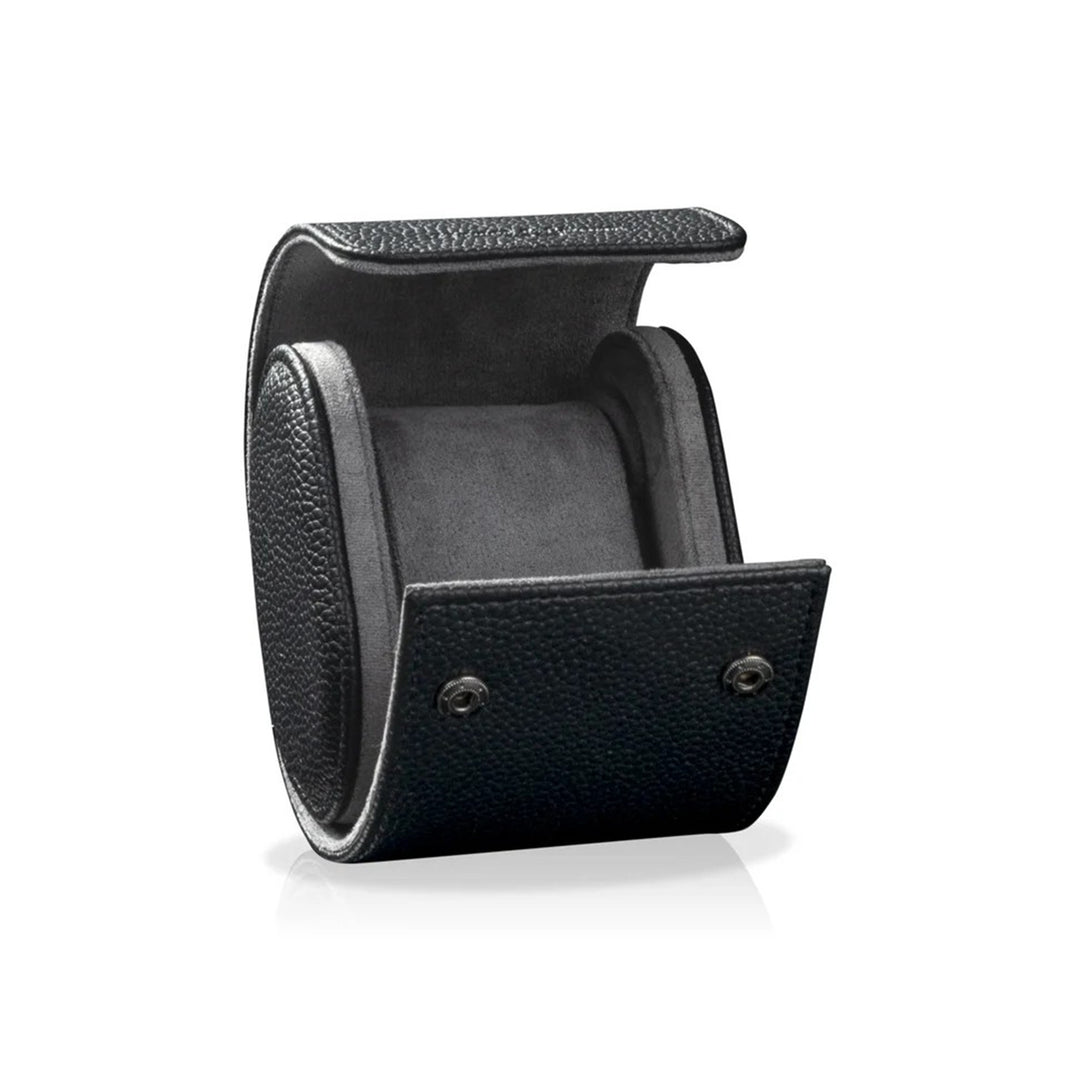 HEISSE & SOHNE "Charles" Single Watch Roll in Black & Anthracite