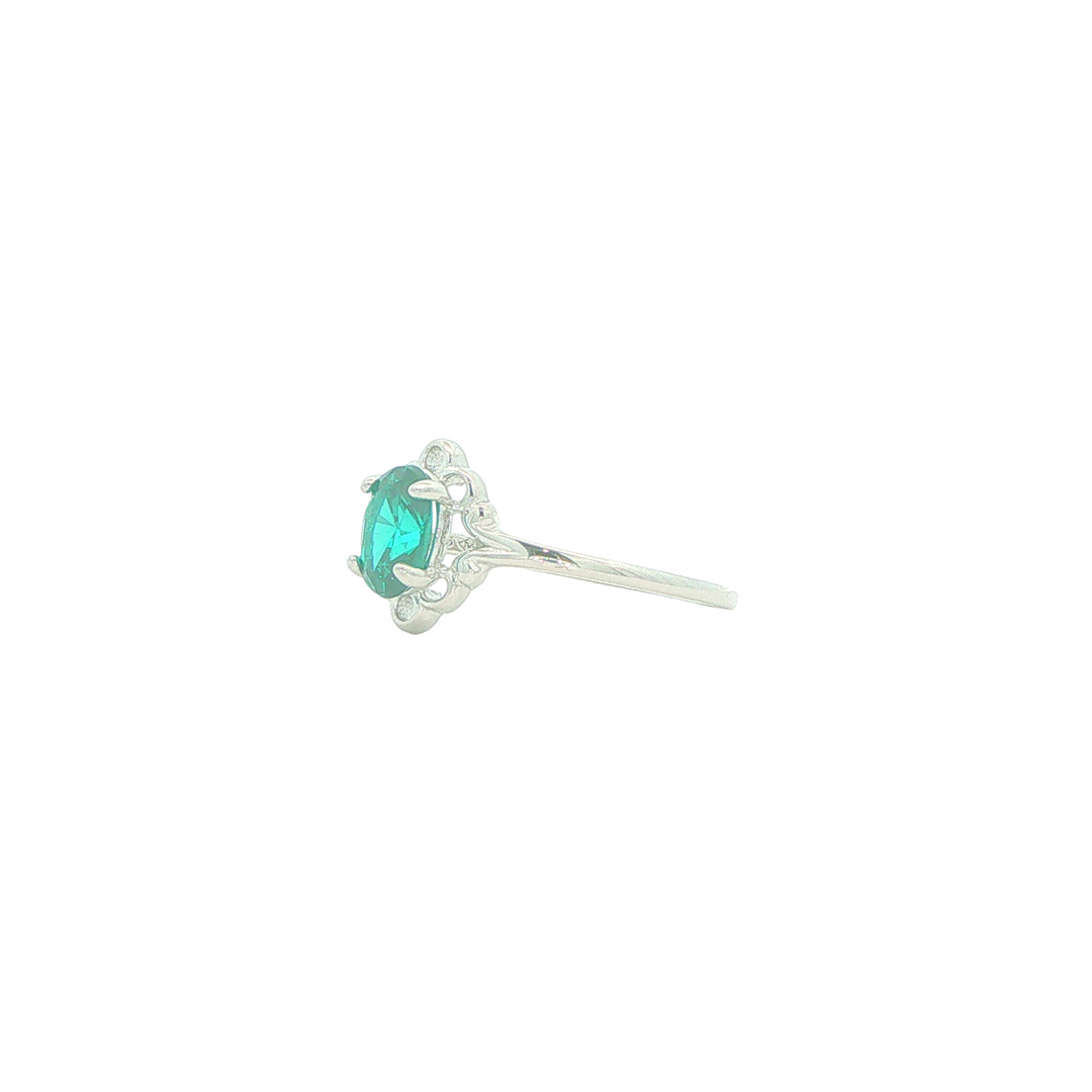 Sterling Silver May Birthstone Ring