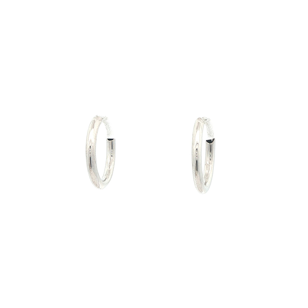 10K White Gold 12mm Keepers