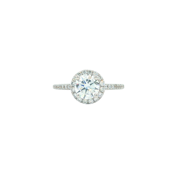 18KT White Gold 1.34ctw Round Brilliant Lab Grown Engagement Ring