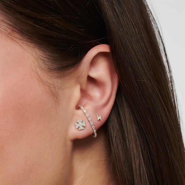 Thomas Sabo Sterling Silver Flash CZ Single Stud Earring