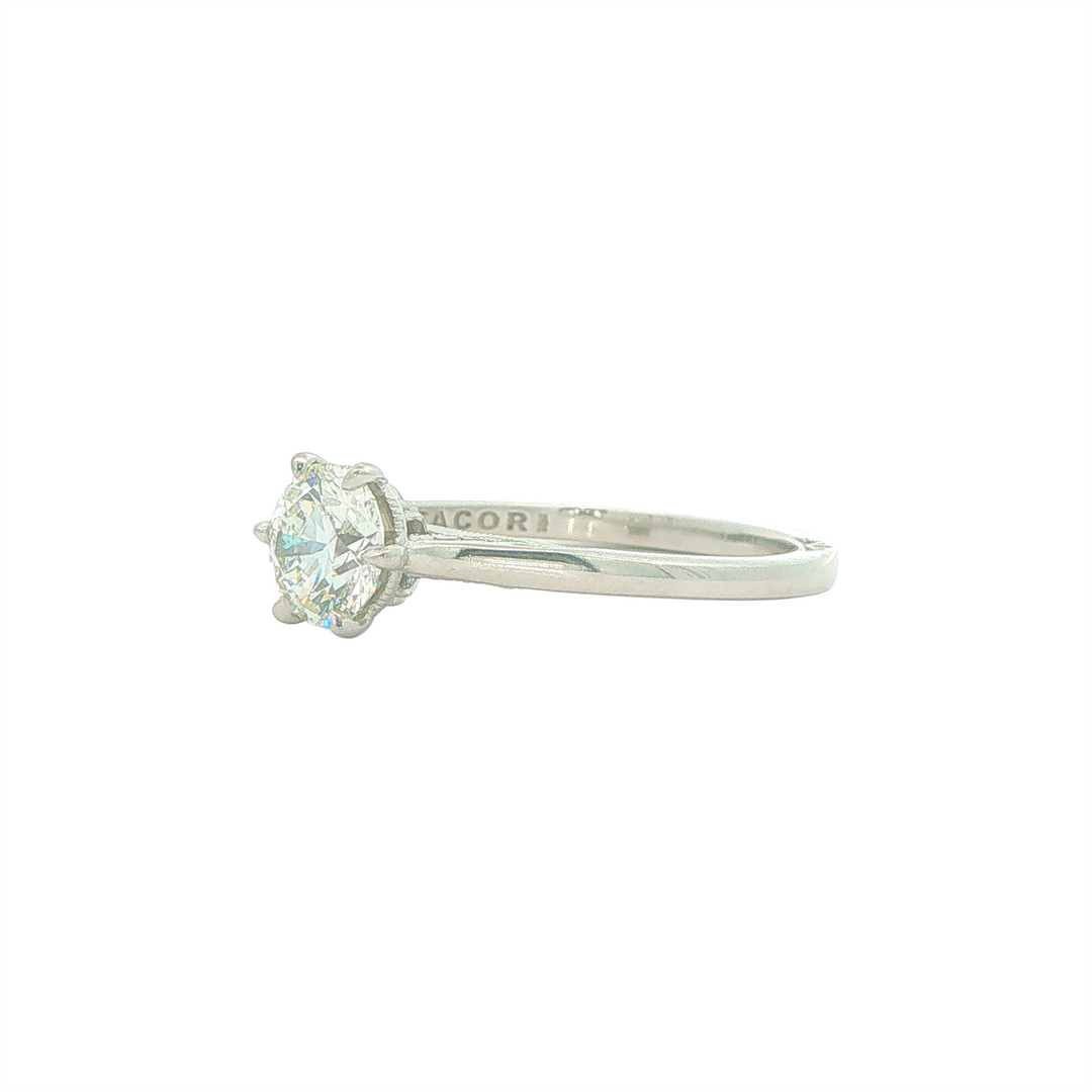 Platinum 1.31cttw Diamond Estate "TACORI" Engagement Ring