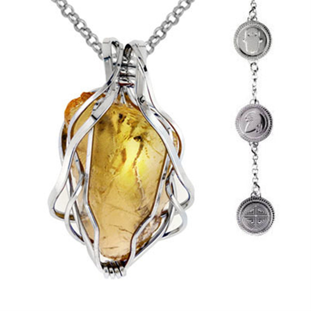 Utopia Collection Citrine Sterling Silver Necklace