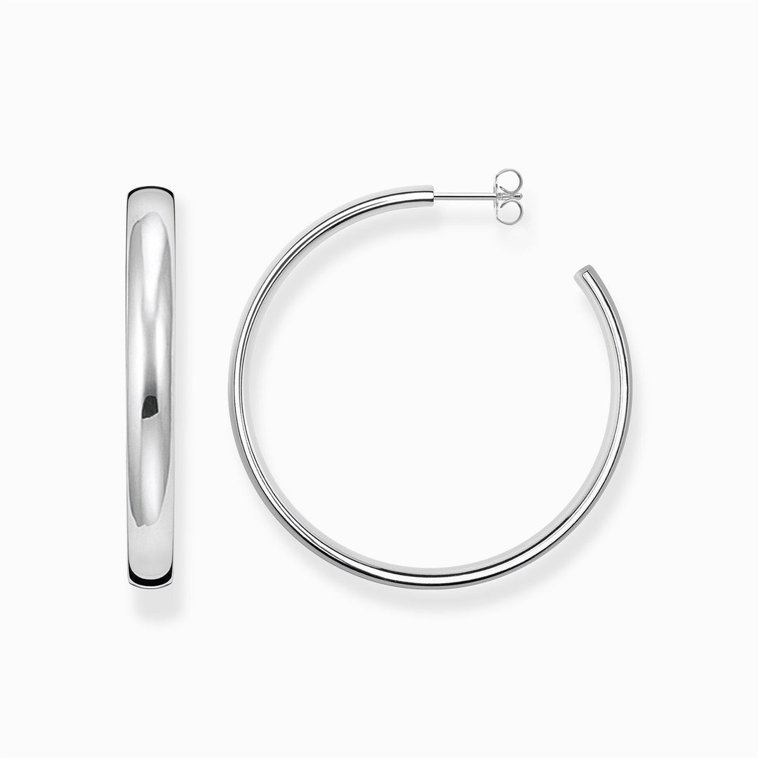 Thomas Sabo Sterling Silver Big Chunky Hoop Earrings