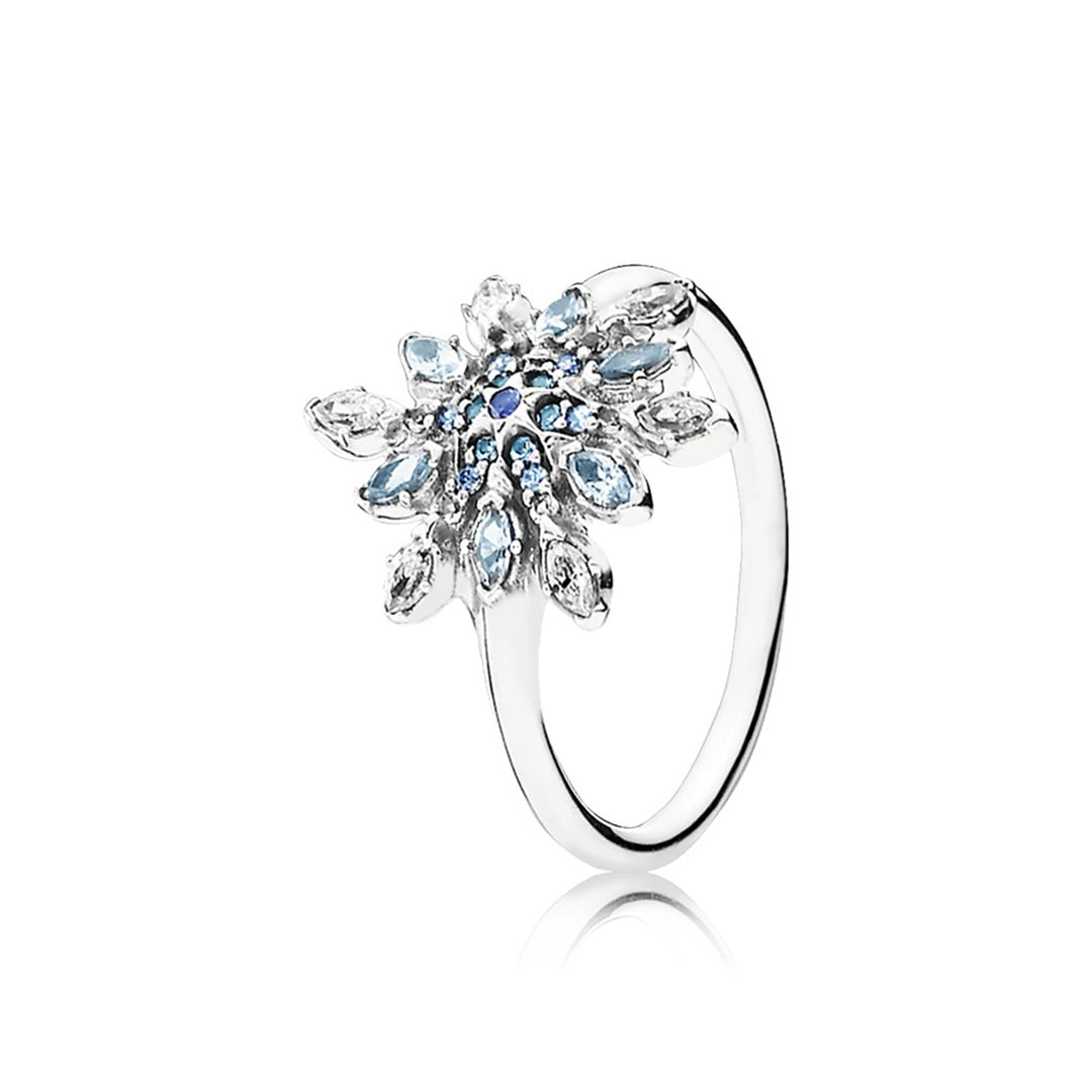 Crystalized Snowflake, Blue Crystals & CZ