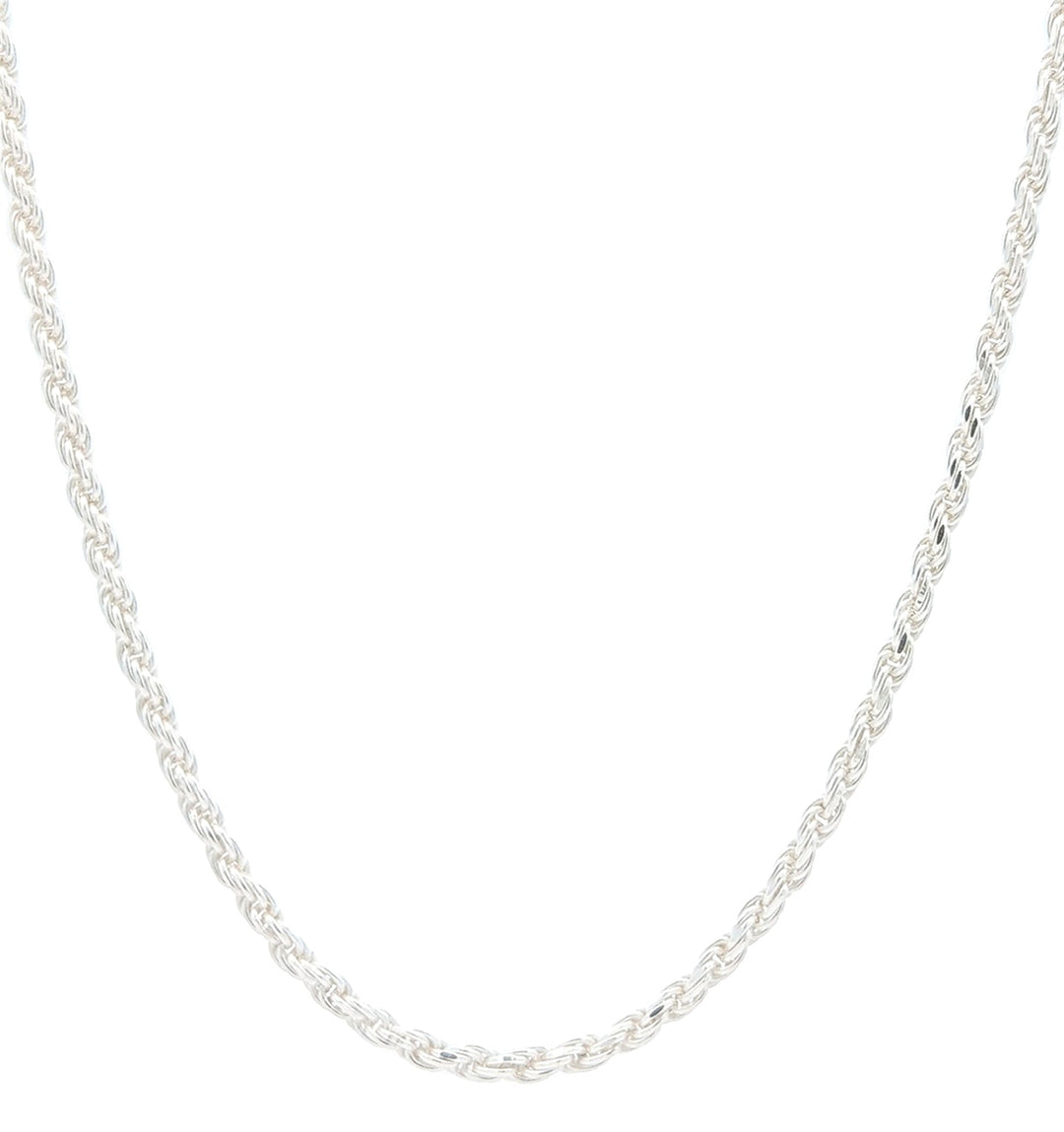 Stirling Silver 3mm Rope Chain 20"