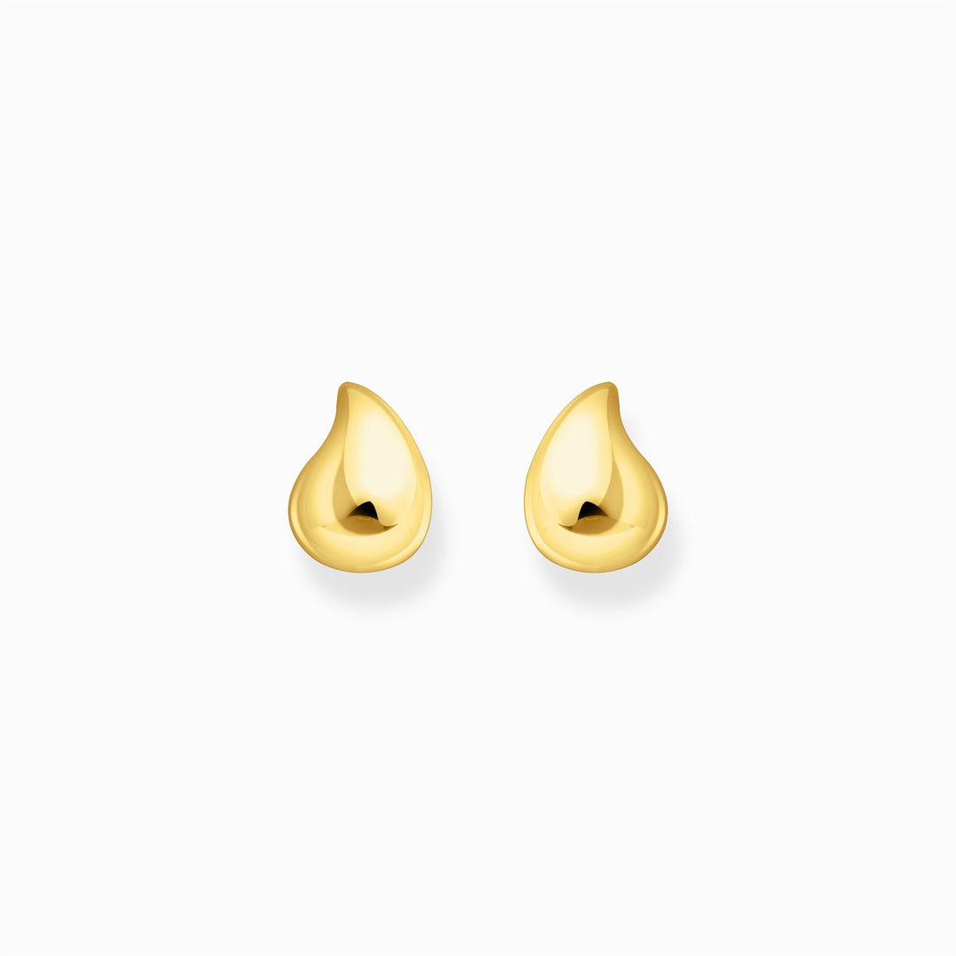 Thomas Sabo Small Gold-Plated Ear Studs In Organic Shape