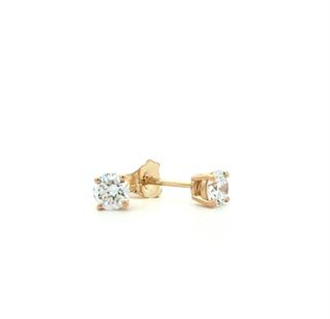 14KT Yellow Gold 0.52ctw Lab Grown Diamond Stud Earrings