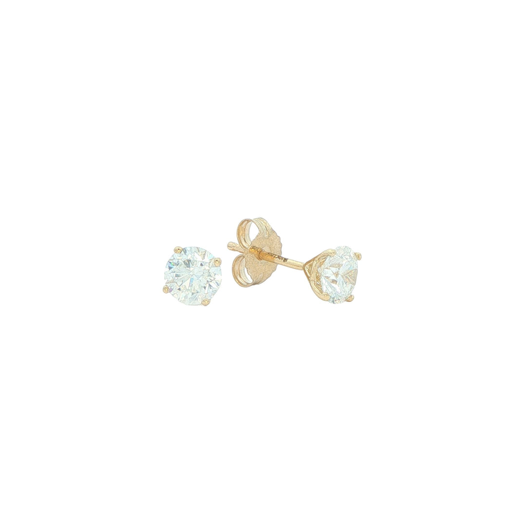 10K Yellow Gold 1.00ctw Lab Grown Diamond Stud Earrings