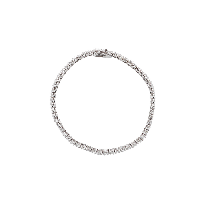 14KT White Gold 2.05ctw Diamond Tennis Bracelet 7"
