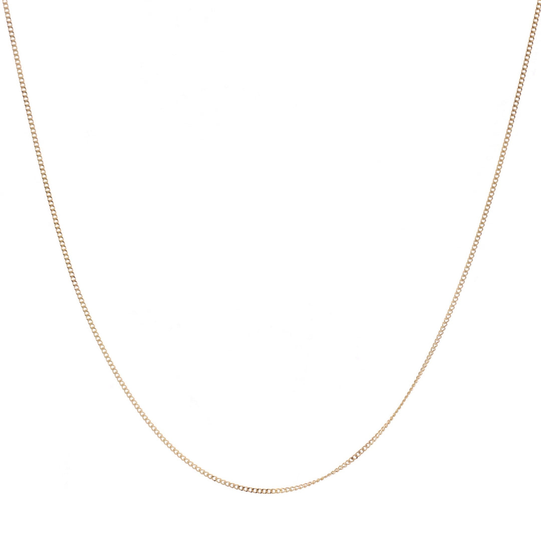 10KT Yellow Gold 16" 1.5mm Curb Chain