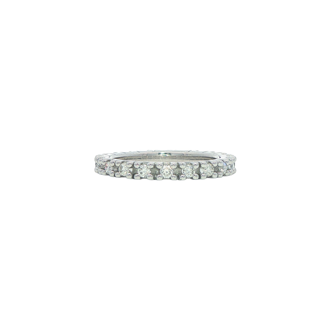 14KT White Gold 0.50ctw Diamond Estate Eternity Band