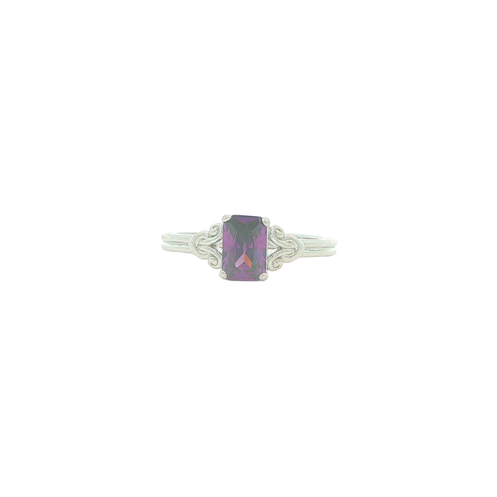 Sterling Silver February Birthstone Ring