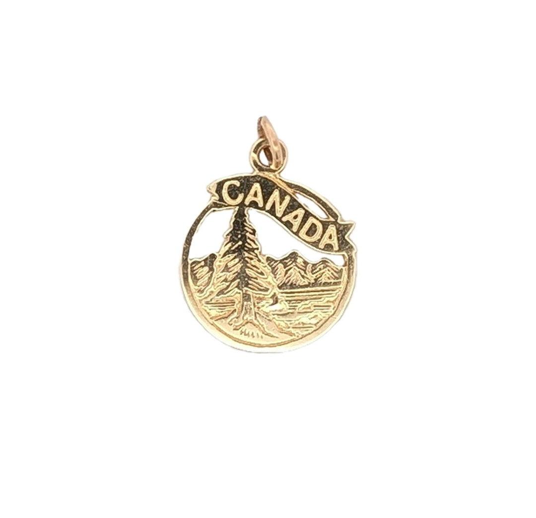10KT Yellow Gold Canada Charm