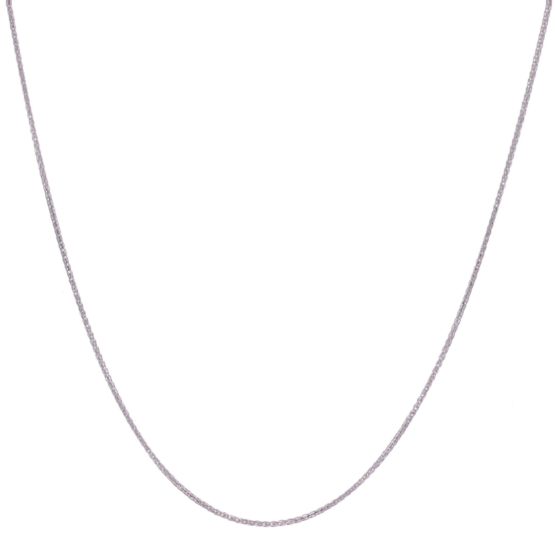 14KT White Gold 16" Wheat Chain