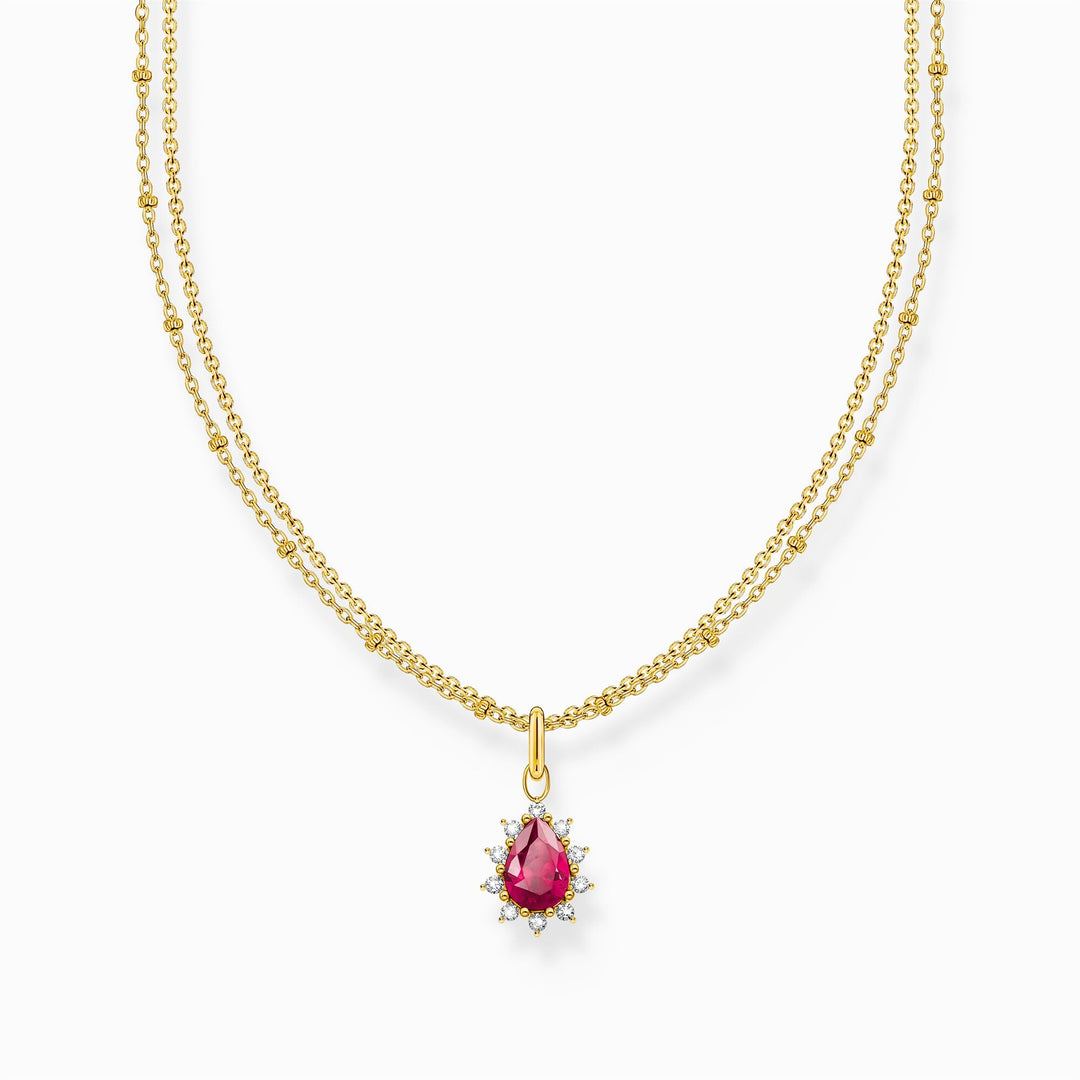 Thomas Sabo Gold-Plated Necklace With Pendant Vintage Romance