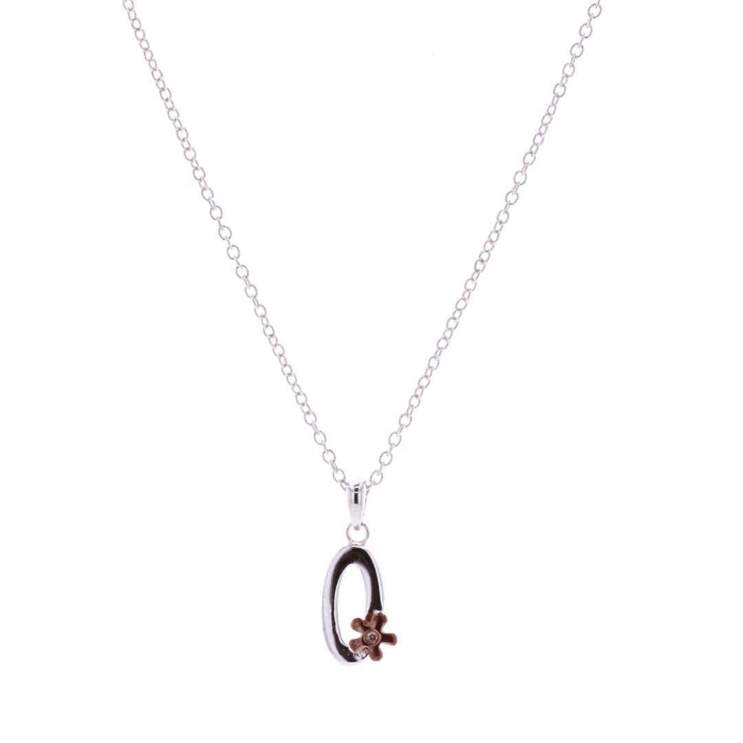 Sterling Silver "0" Children's Necklace