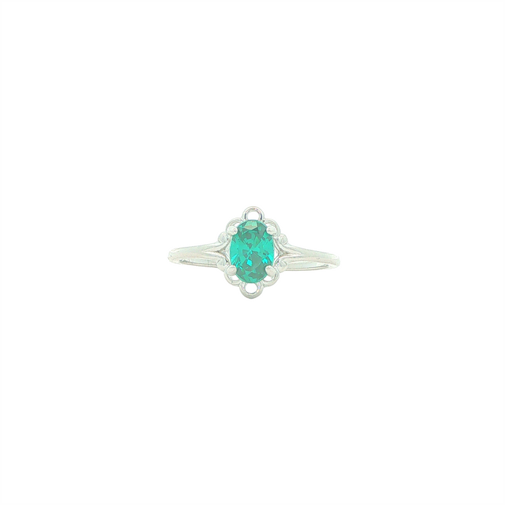 Sterling Silver May Birthstone Ring