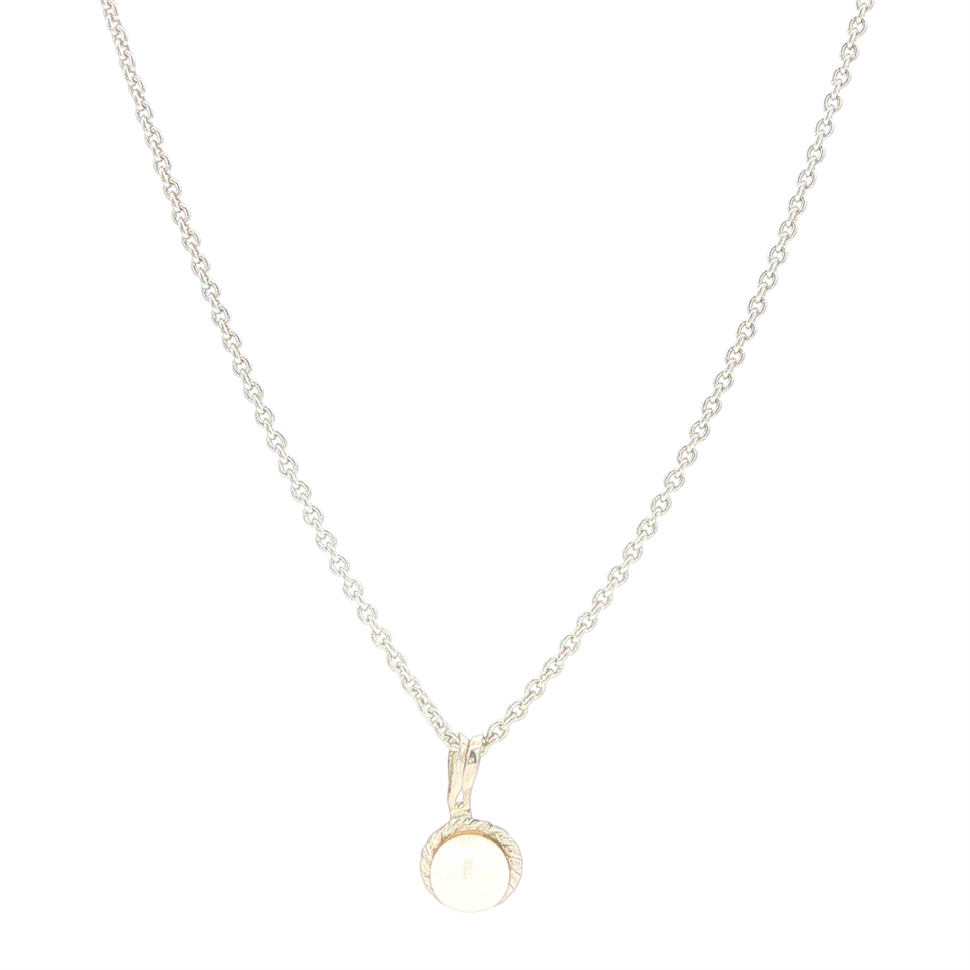 Sterling Silver Children's Cultured Pearl Necklace 15"