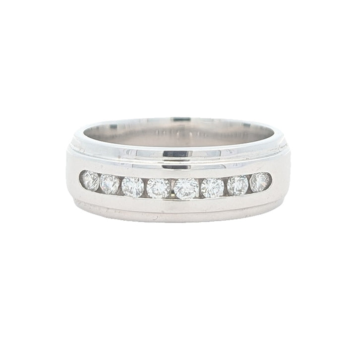 14KT White Gold 0.42ctw Diamond Estate Band