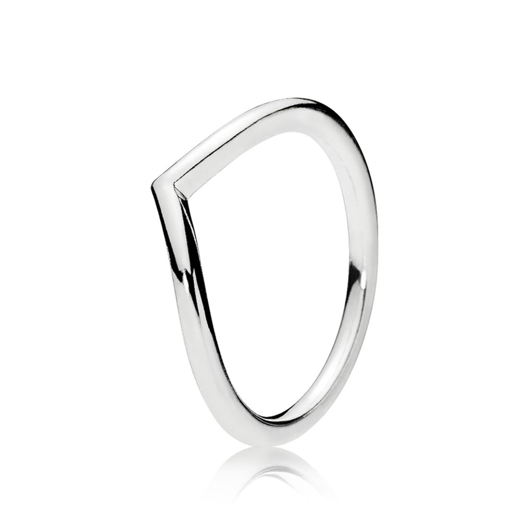 Wishbone ring in sterling silver