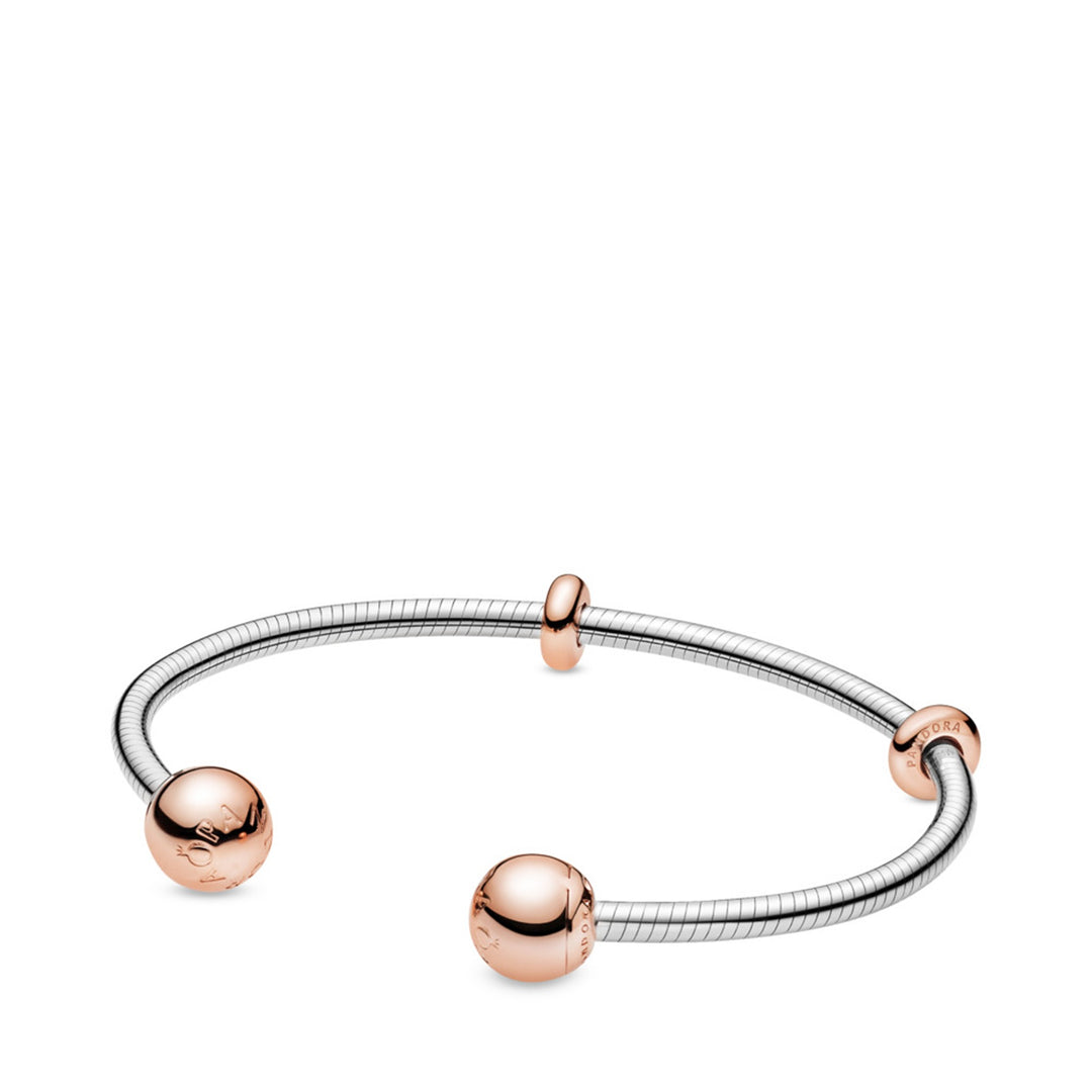 Pandora Moments Snake Chain Style Open Bangle