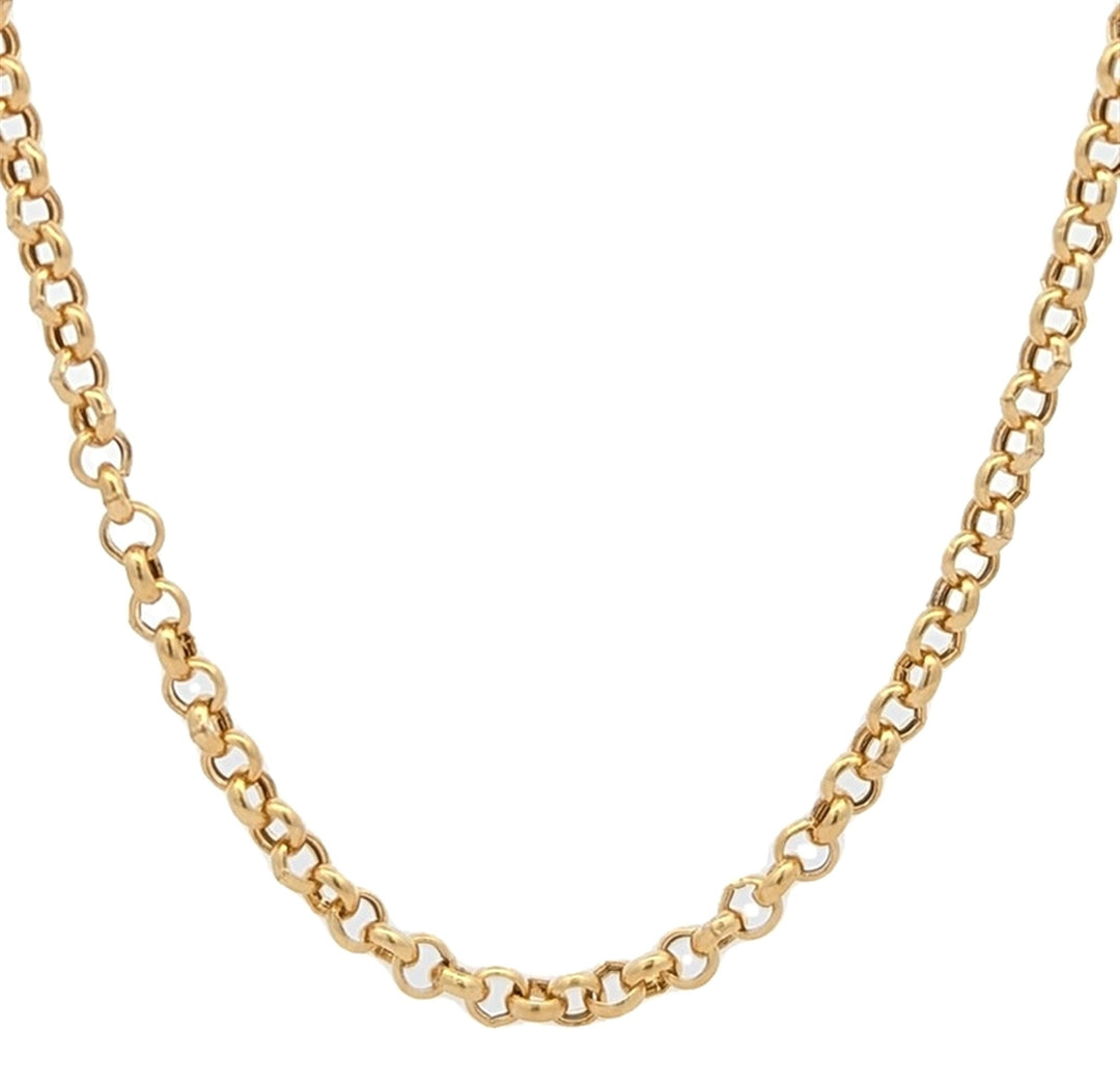 18K Yellow Gold 18" Rolo Chain