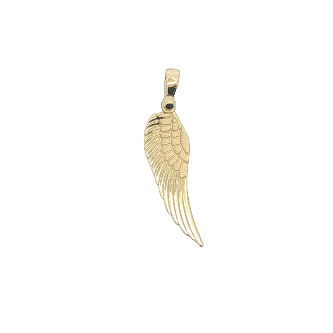 10K Yellow Gold Angel Wing Pendant