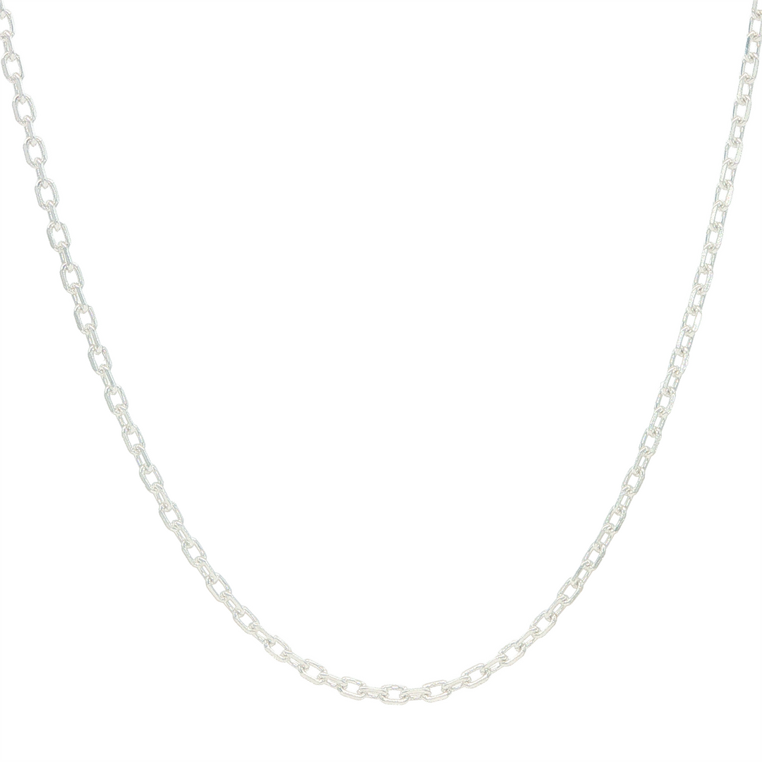 Sterling Silver 1mm Anchor Link Chain 18"
