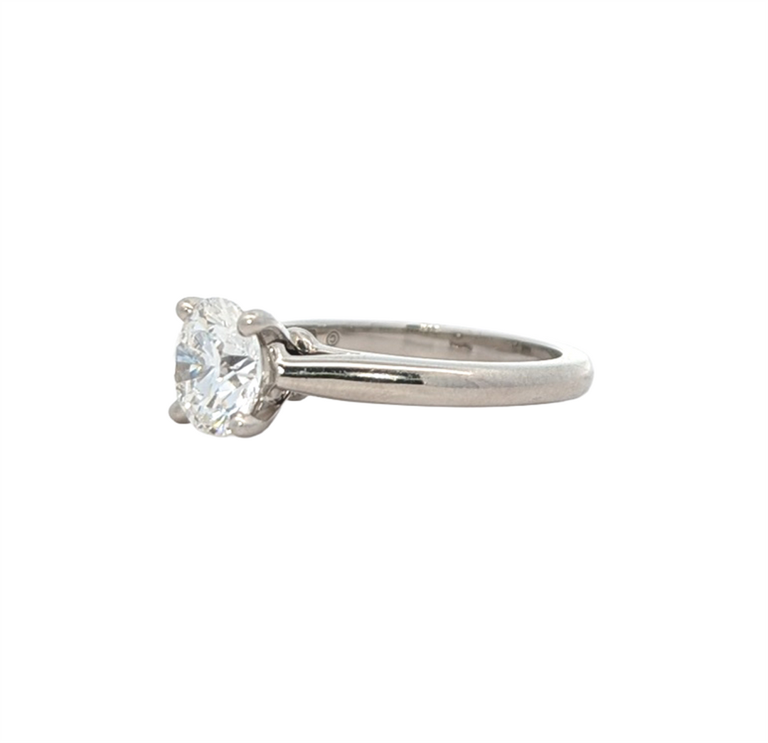 18KT White Gold 1.20ctw Diamond Solitaire Estate  Engagement Ring