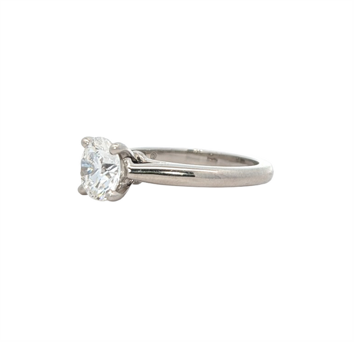 18KT White Gold 1.20ctw Diamond Solitaire Estate  Engagement Ring