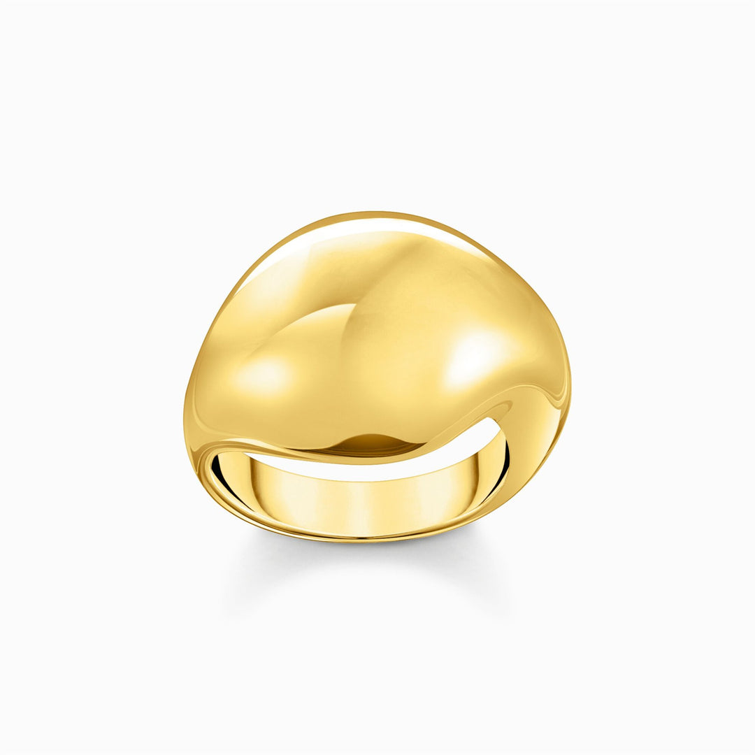 Thomas Sabo Gold-Plated Ring In Organic Drop-Shape