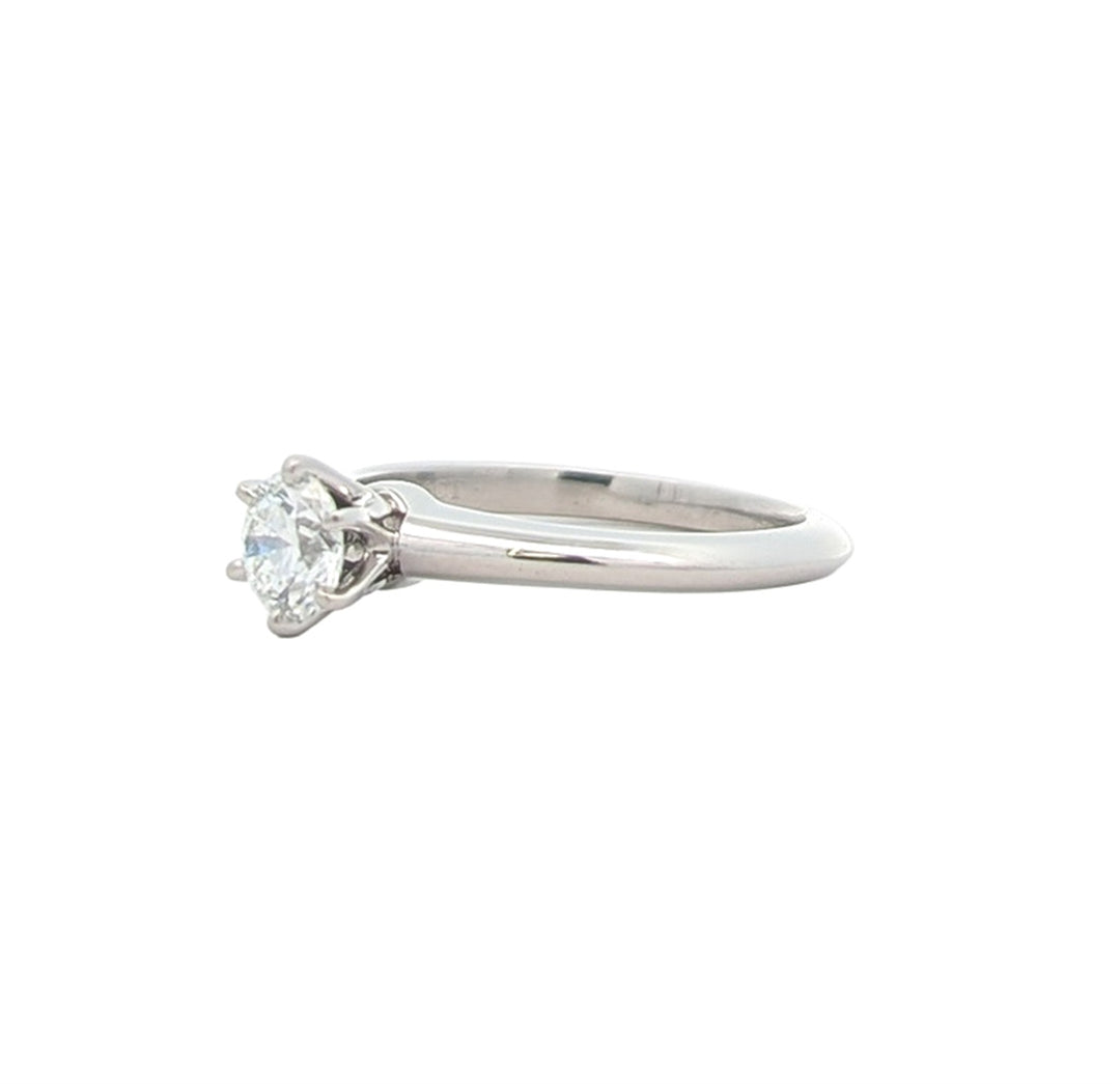 Platinum 0.46ctw Diamond "Tiffany & Co." Estate Engagement Ring