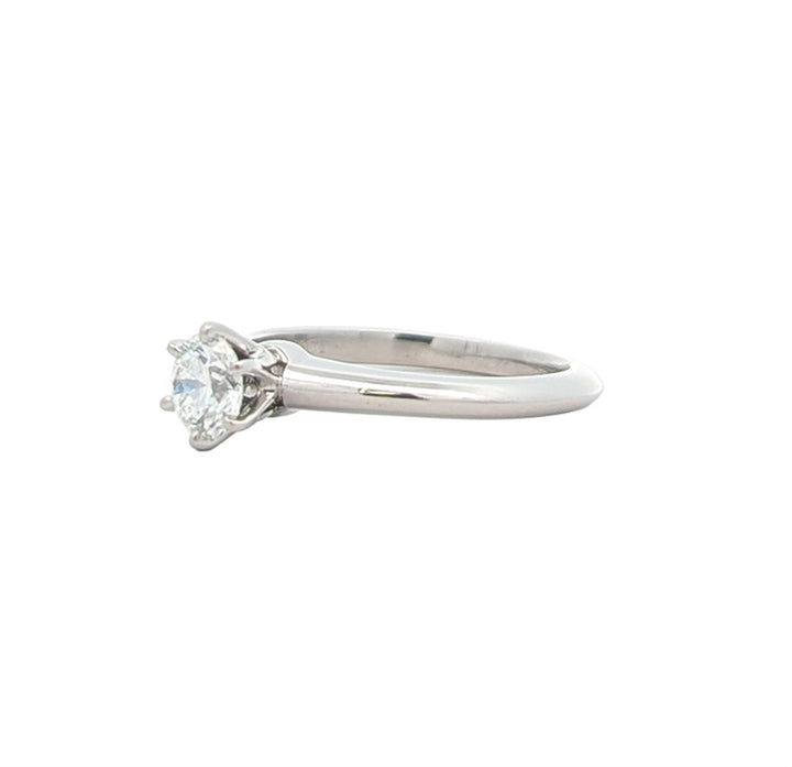 Platinum 0.46ctw Diamond "Tiffany & Co." Estate Engagement Ring