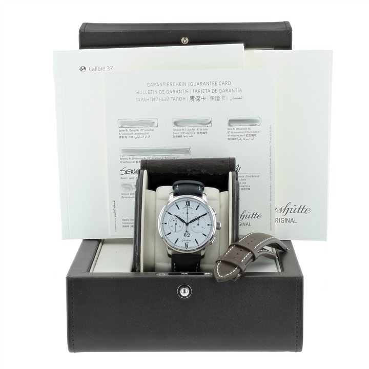 Glashütte Senator Chronograph Panorama Date 1-37-01-05-02-35 42mm 2021
